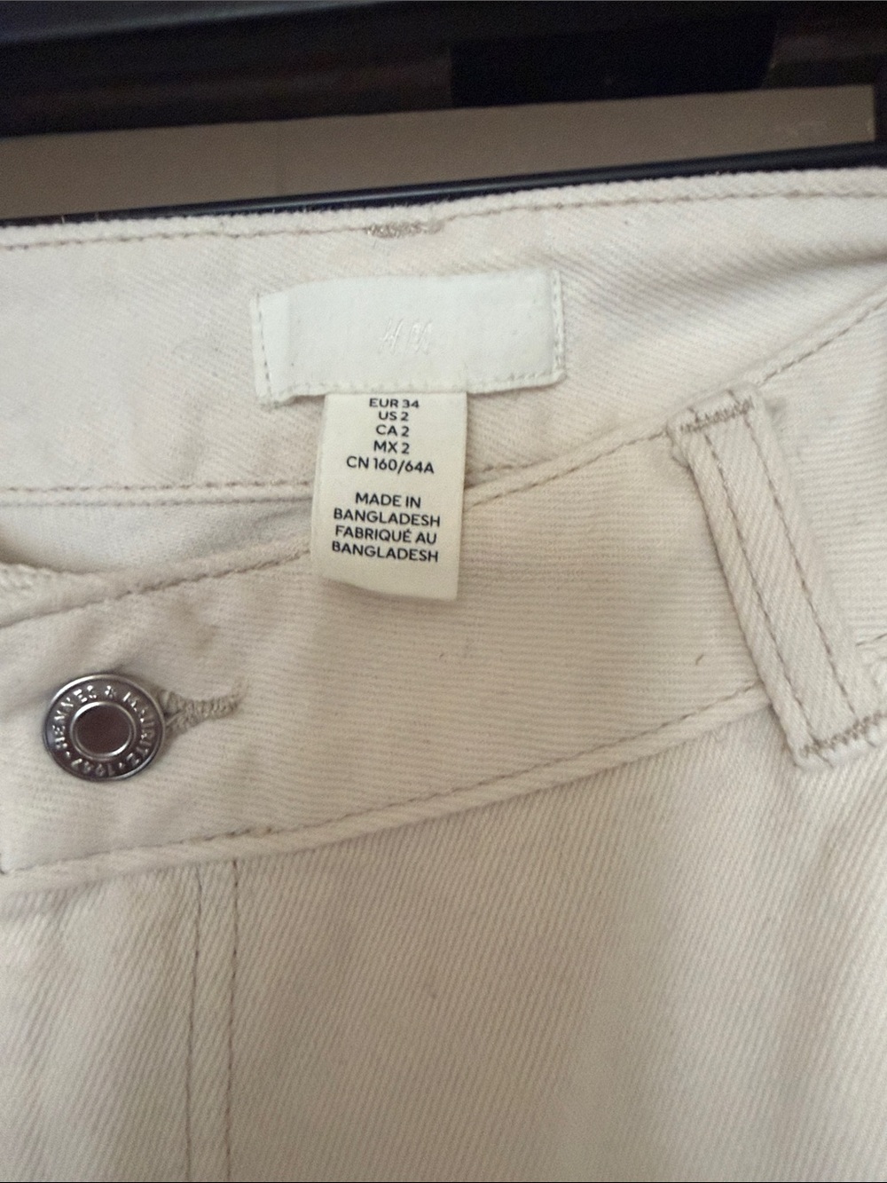 H&M Cream Cargo Pants - Picture 2 of 3